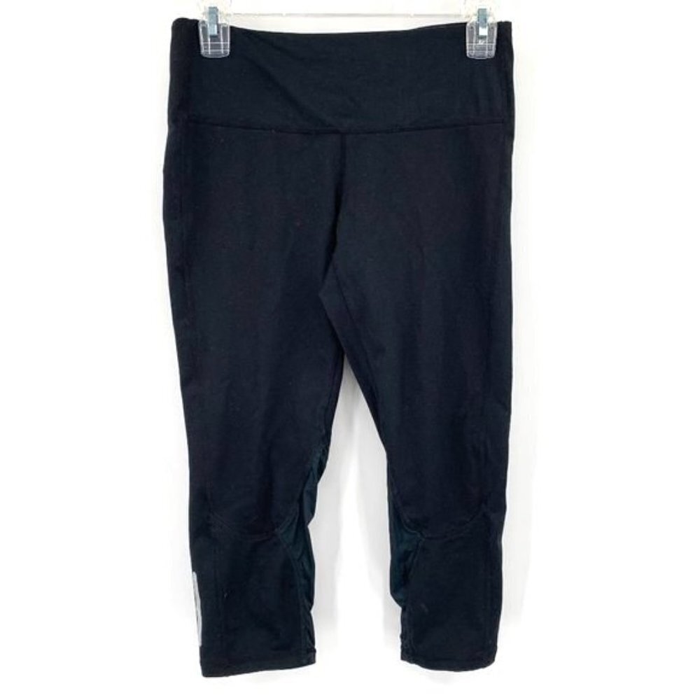 SOLFIRE Crop Legging Capri Black Athletic S Tight